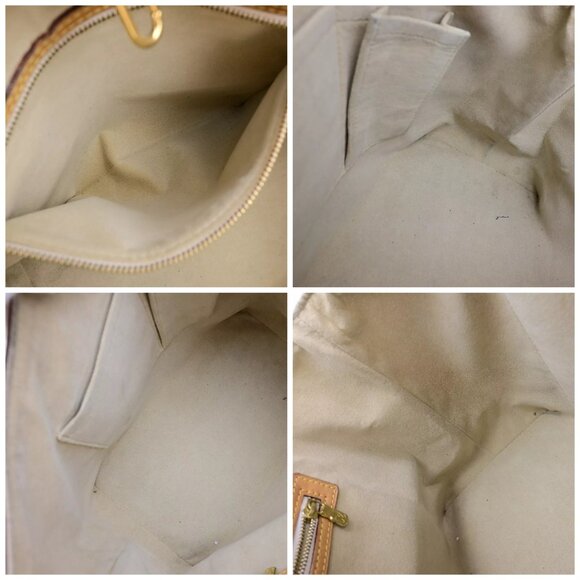 LOUIS VUITTON Hampstead PM Shoulder Bag Damier Azur Leather White - Picture 14 of 14